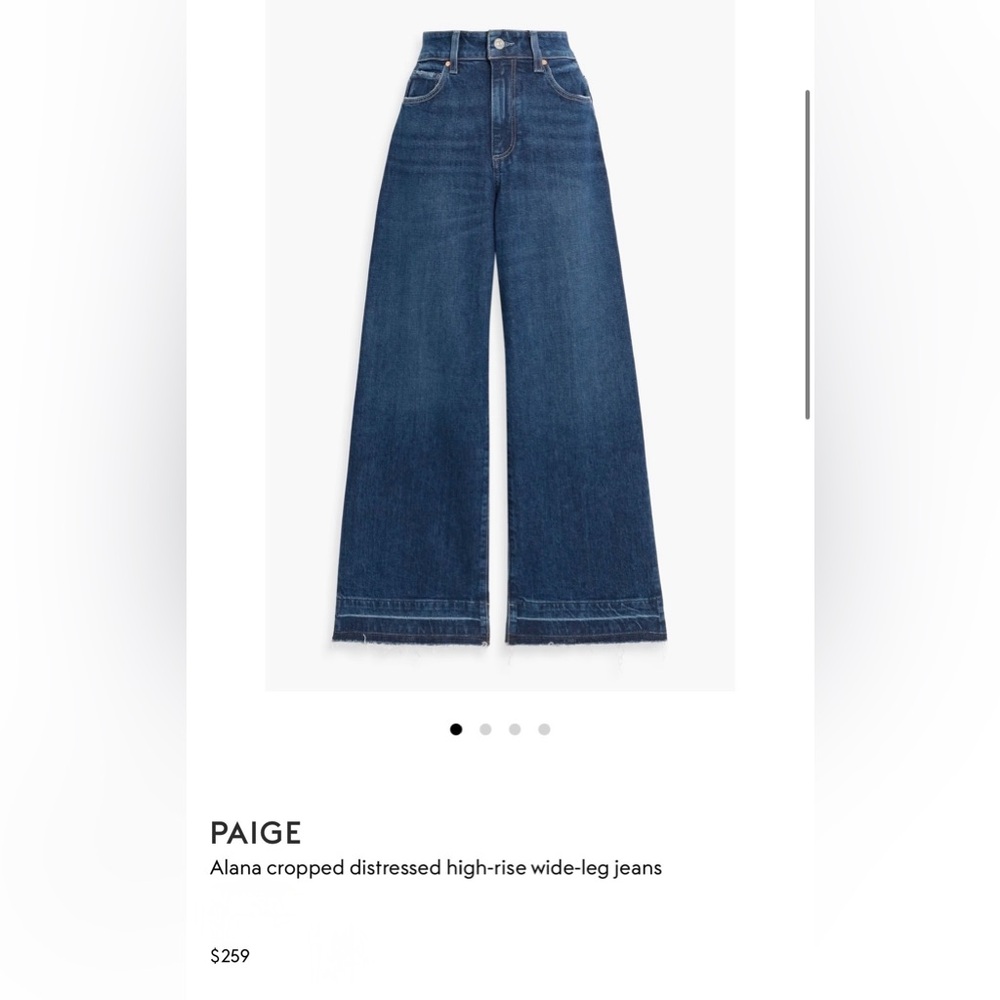 PAIGE Anessa Undone Distressed Hem, Size 29